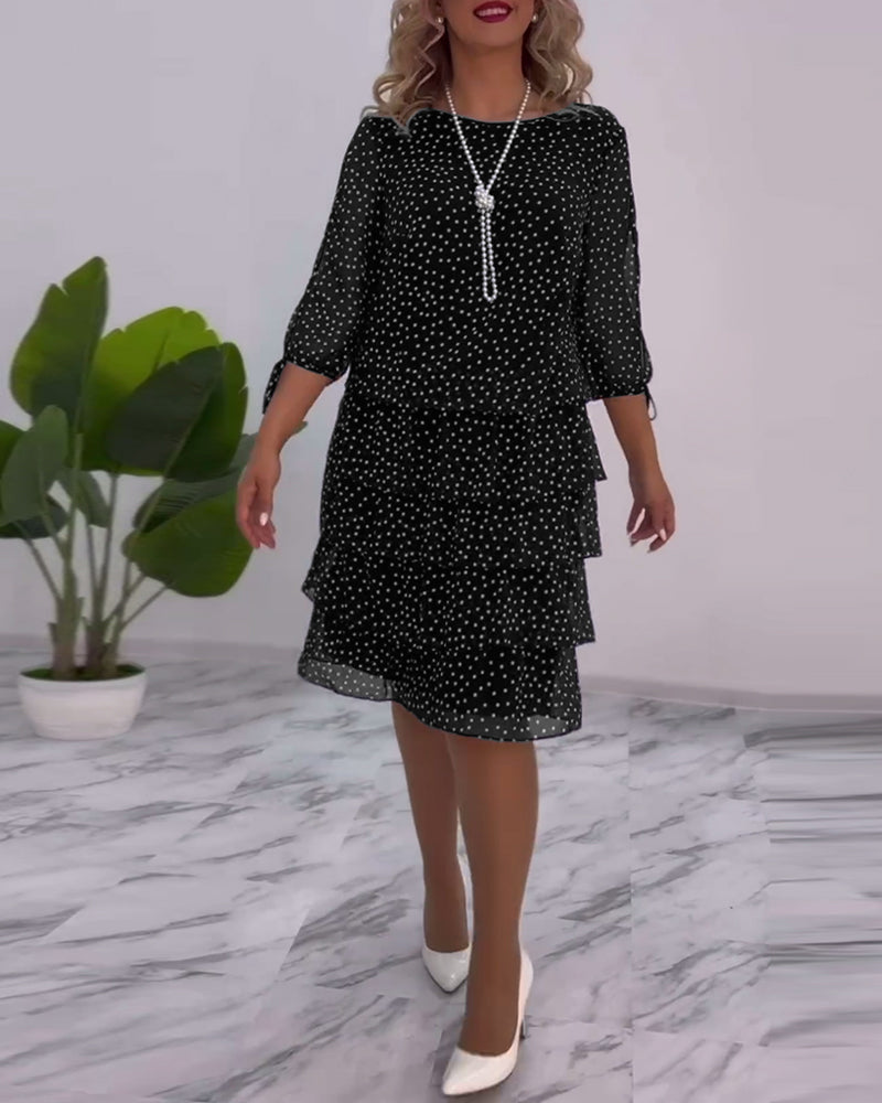 Eliza | Elegant klänning med prickar