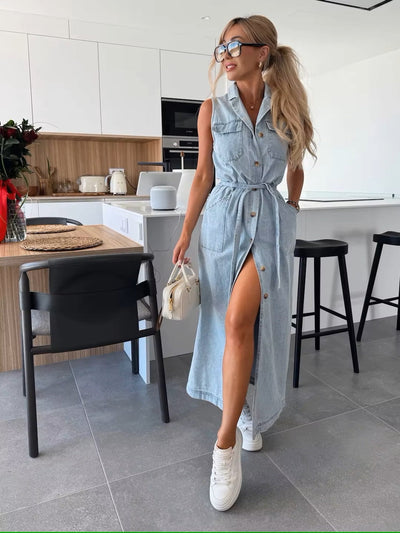 Vavé | Denim Maxiklänning
