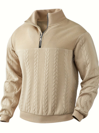 Alexander | Stickad cardigan med dragkedja
