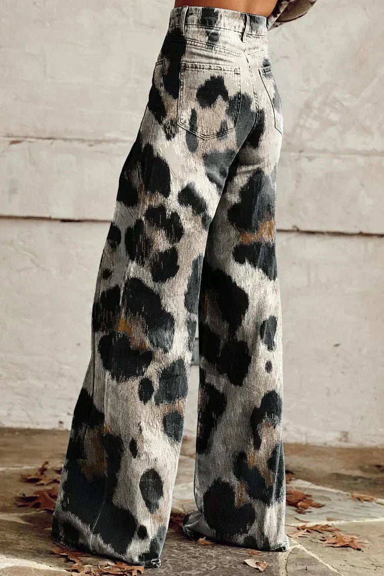 Cheetah | Boho Vintage Byxor med Chic Print