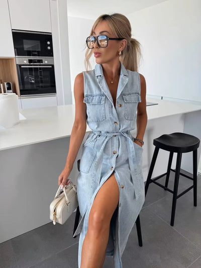 Vavé | Denim Maxiklänning