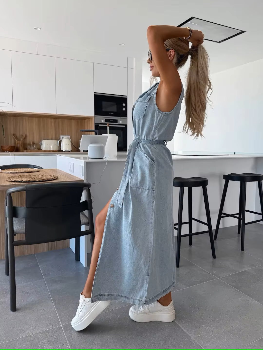 Vavé | Denim Maxiklänning