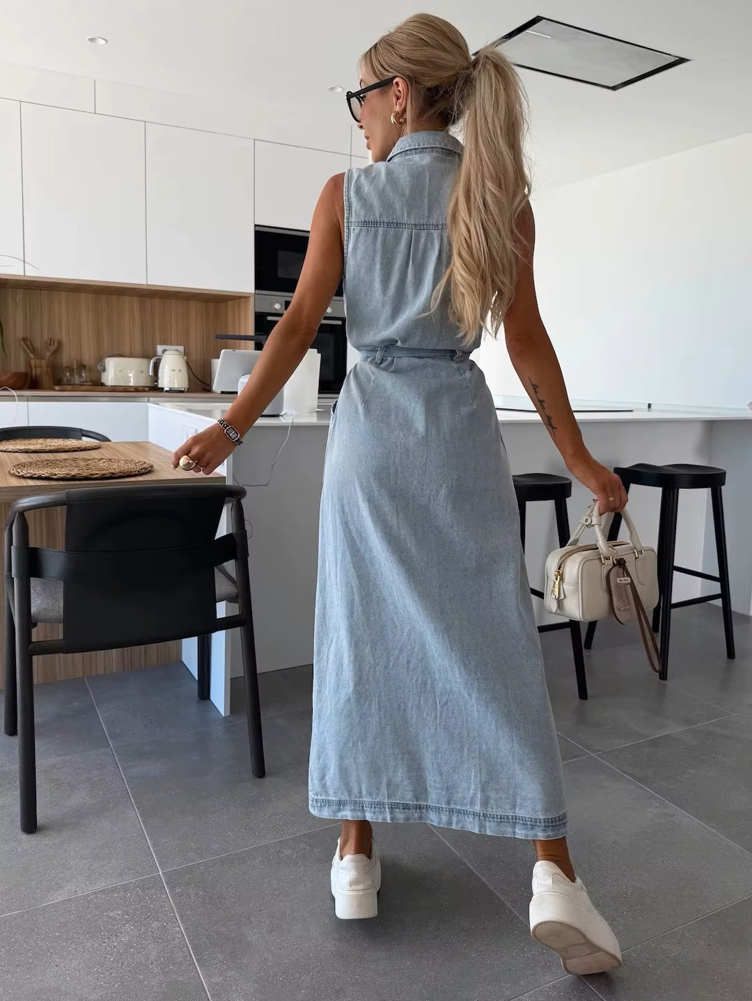 Vavé | Denim Maxiklänning