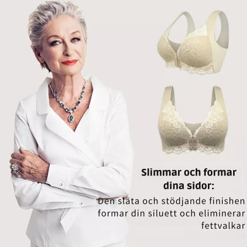 (PACK MED 3) Trådlös Push-Up BH med Främre Stängning