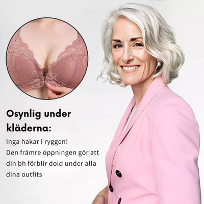 (PACK MED 3) Trådlös Push-Up BH med Främre Stängning