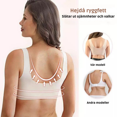 (PACK MED 3) Trådlös Push-Up BH med Främre Stängning