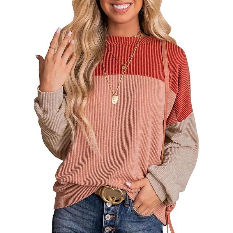 Jantine | Avslappnad sweatshirt med rund halsringning