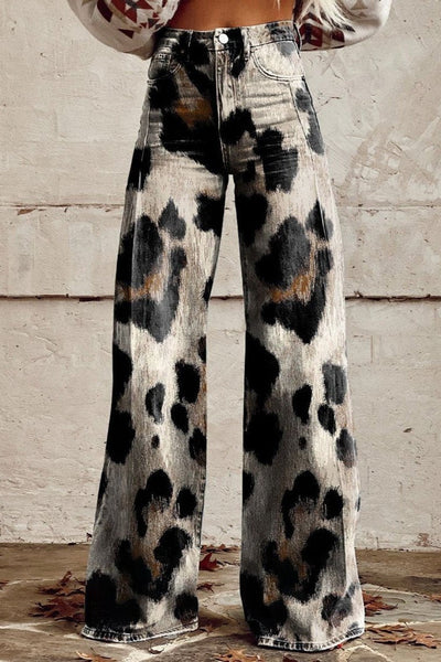 Cheetah | Boho Vintage Byxor med Chic Print