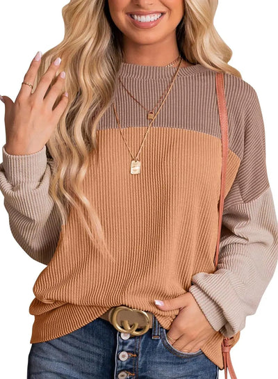 Jantine | Avslappnad sweatshirt med rund halsringning