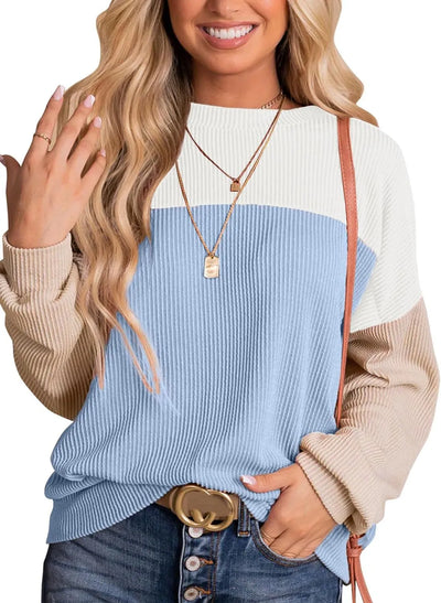 Jantine | Avslappnad sweatshirt med rund halsringning
