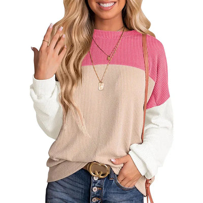 Jantine | Avslappnad sweatshirt med rund halsringning