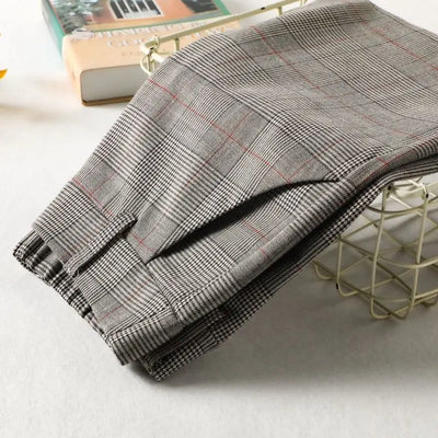 Rutina | Skräddarsydd pläd Tapered Byxor
