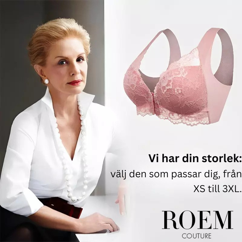 (PACK MED 3) Trådlös Push-Up BH med Främre Stängning