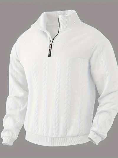Alexander | Stickad cardigan med dragkedja
