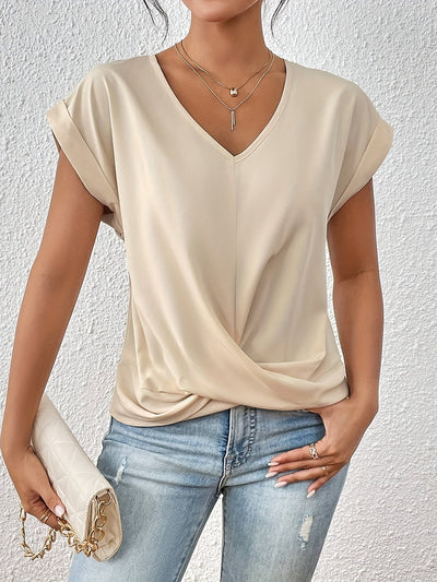 Cleo™ | Casual T-shirt med sweetheart-urringning (1+1 Gratis)