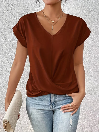 Cleo™ | Casual T-shirt med sweetheart-urringning (1+1 Gratis)