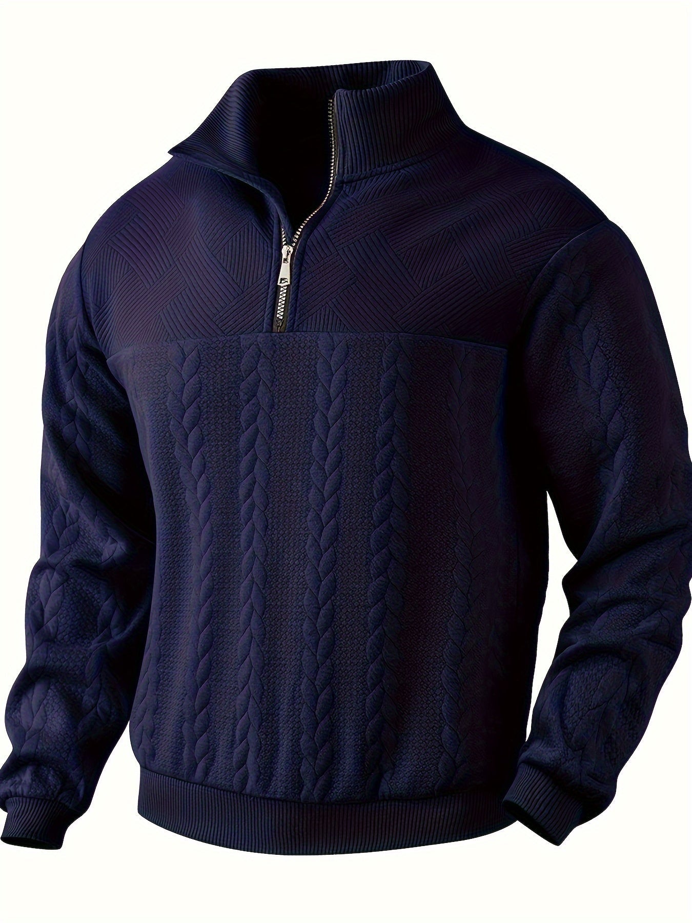 Alexander | Stickad cardigan med dragkedja
