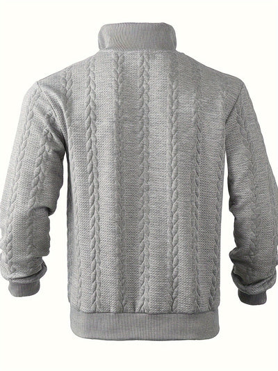 Alexander | Stickad cardigan med dragkedja